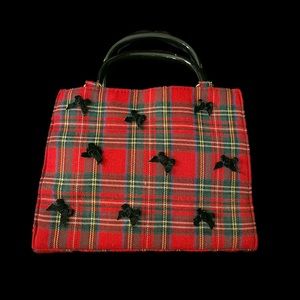 Vintage Small Plaid Scottie Cross Body/Hand Bag Purse